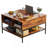 Flip-Top Coffee Table With Storage - Dark Walnut & Black Metal - 31.5" Lift-Top Design W/Hidden Compartment - Easy Assembly Living Room Table