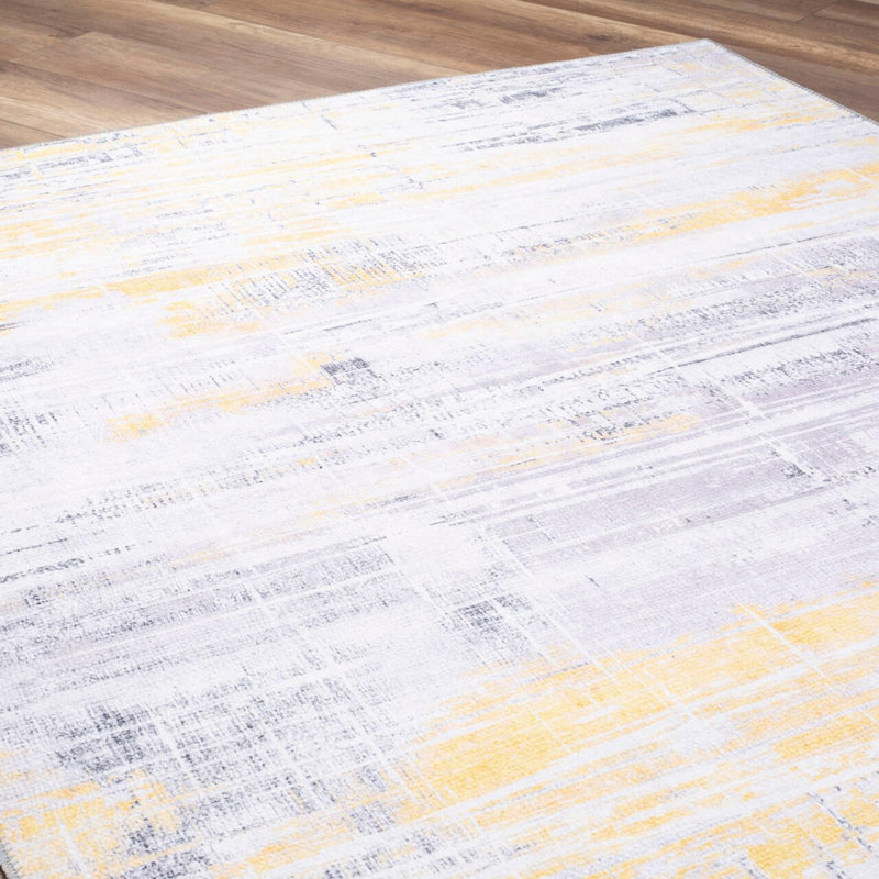 Premium 100% Polyester Area Rug, 6.9 x 10.2 ft | 1850 g/m², 0.2 in Pile Height | Recycled Poly Cotton Underside | Machine Washable at 30°C | Soft, Durable, Eco-Friendly Design for Modern Living Spaces