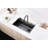 Waterfall Kitchen Sink, Stainless Steel Single Bowl In Black, Multifunctional Workstation With Flying-Rain Faucet And Cutting Board, 30×18″ Stainless Steel Single Bowl Sink, LS-SSBL05
