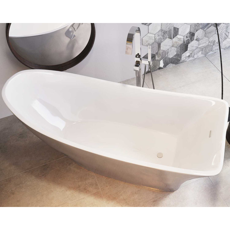 Aura 1750mm x 750mm Soaking Acrylic Bathtub
