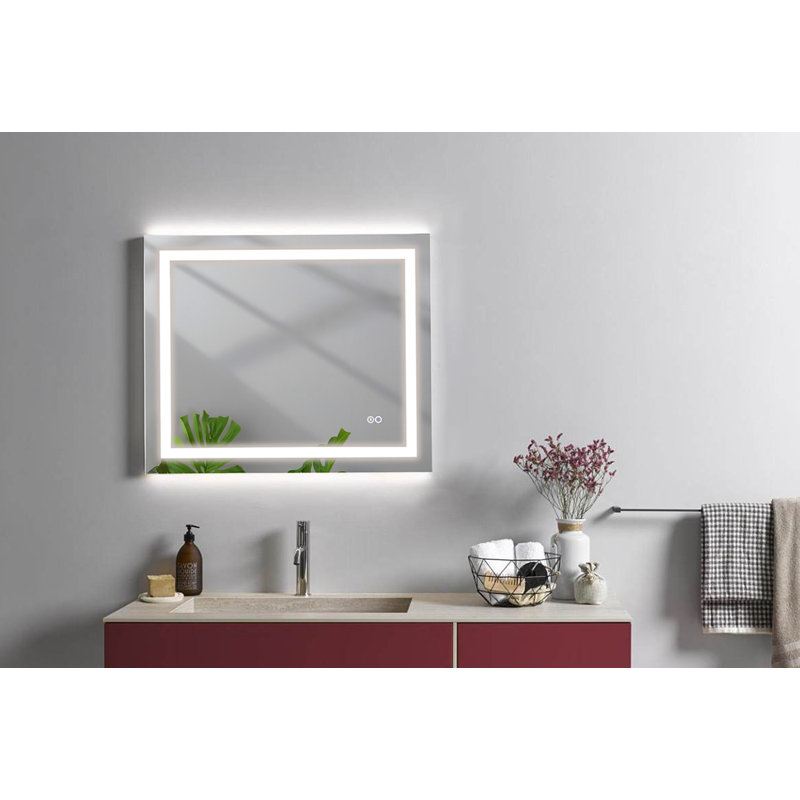 Miroir de salle de bain Janieliz, 30 po x 36 po