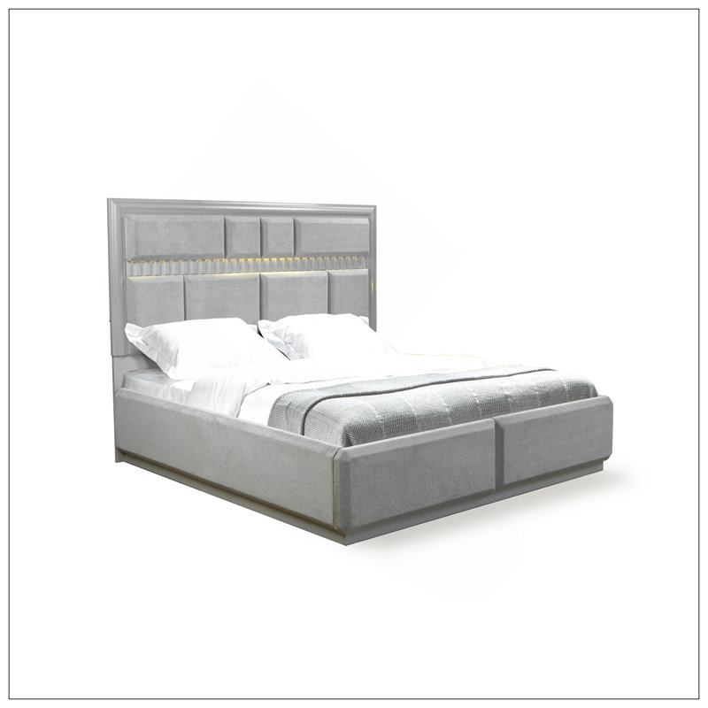 Lit de style moderne en bois