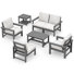 HDPE-5 Person Conversation Set With Cushions And Side Table