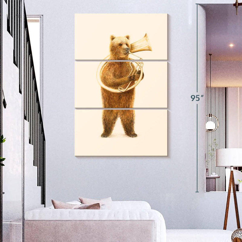 Ketti The Bear And Its Helicon, 74" H x 48" W
