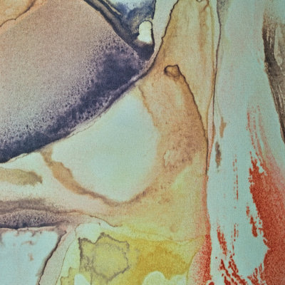 Abstract Watercolour Paint - Wrapped Canvas Print