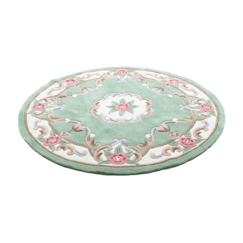 Ming Hand Tufted Green Rug, Round 190 x 190cm