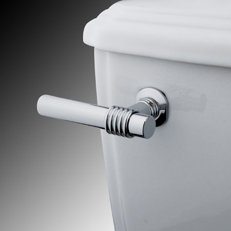 Levier de réservoir de toilette à fixation frontale en laiton Kingston Kingston, Laiton poli
