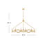 Leona eight-light oval chandelier