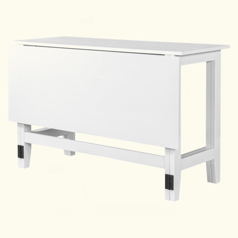 Table de salle à manger extensible Farmhouse, Blanc