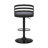 Hancock Swivel Adjustable Height Barstool with Pedestal Base in Faux Leather, Wood and Metal-14935369-63322040-89157371