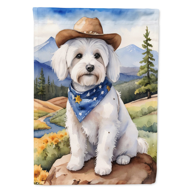 Drapeau Cowboy Welcome House, Coton de Tuléar