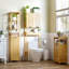 Plust Solid Wood Freestanding Linen Cabinet