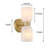 Viviana Eugenie 2-Light Steel Dimmable Armed Sconce-112934350-112934384