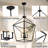 4 - Light Dimmable Lantern Geometric Chandelier