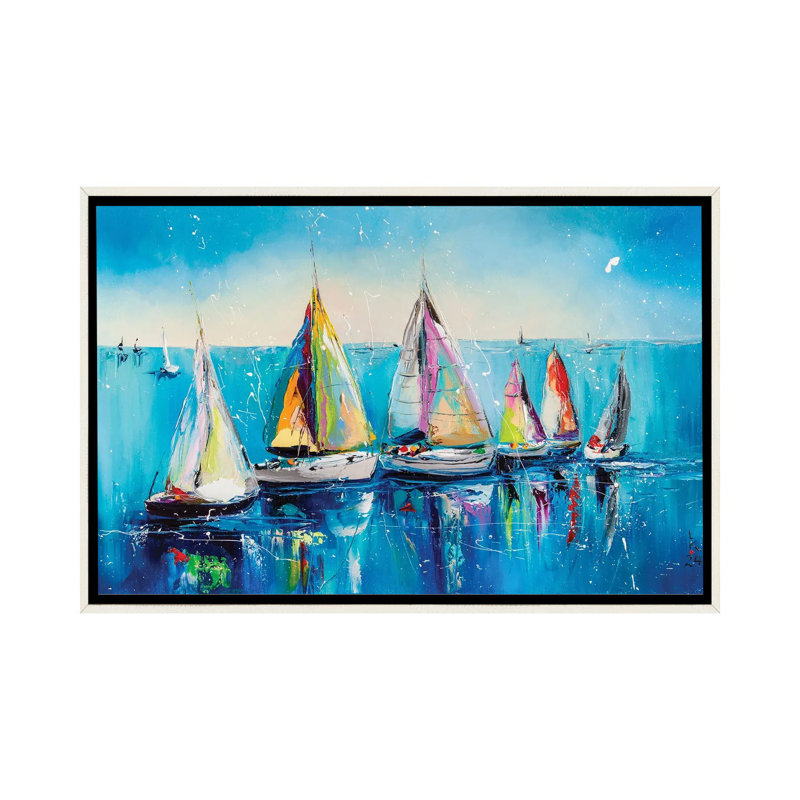 «Waiting For The Wind», reproduction d'art sur toile encadrée, H 26 po x l 40 po, Reproduction encadrée sans passe-partout