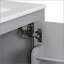 Meuble-lavabo de salle de bain avec lavabo simple, armoire encastrée combinée-69231227