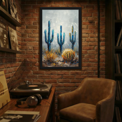 Plants & Flowers Desert Cactus Landscape Art Print