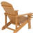 Lounge chair teak color, suitable for all seasons: Outdoor lounge chair, made of sturdy HIPS material, equipped with 304 stainless steel accessories.-134928774