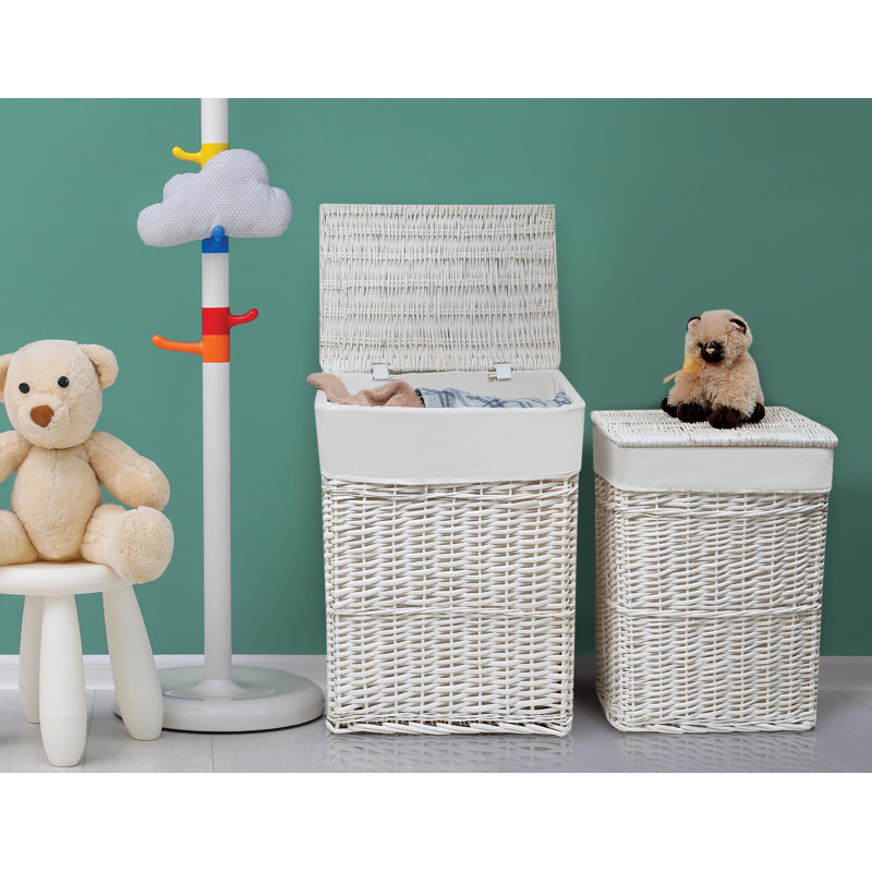 Laundry Set with Handles, White