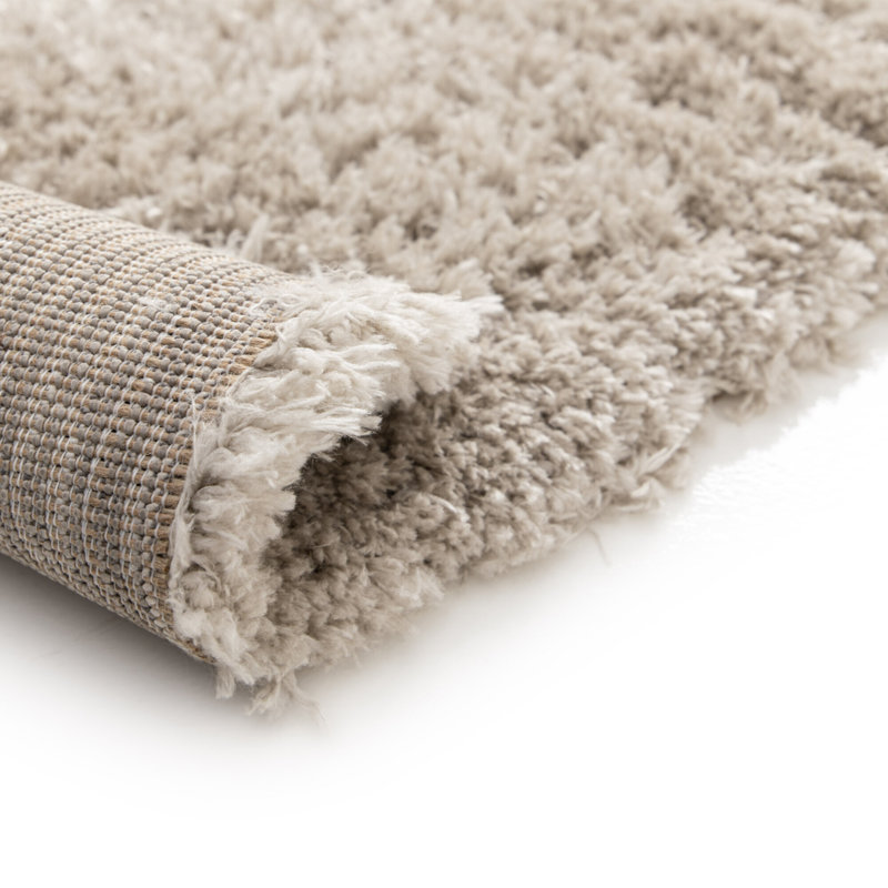 Machine Woven Shaggy 50 mm Rug, Recycled P.E.T, Plain Colour, Rectangle 120 x 170 cm