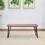 Ensemble de salle à manger 6 pièces, table à pieds en épingle à cheveux avec 4 chaises et banc capitonnés-884185285