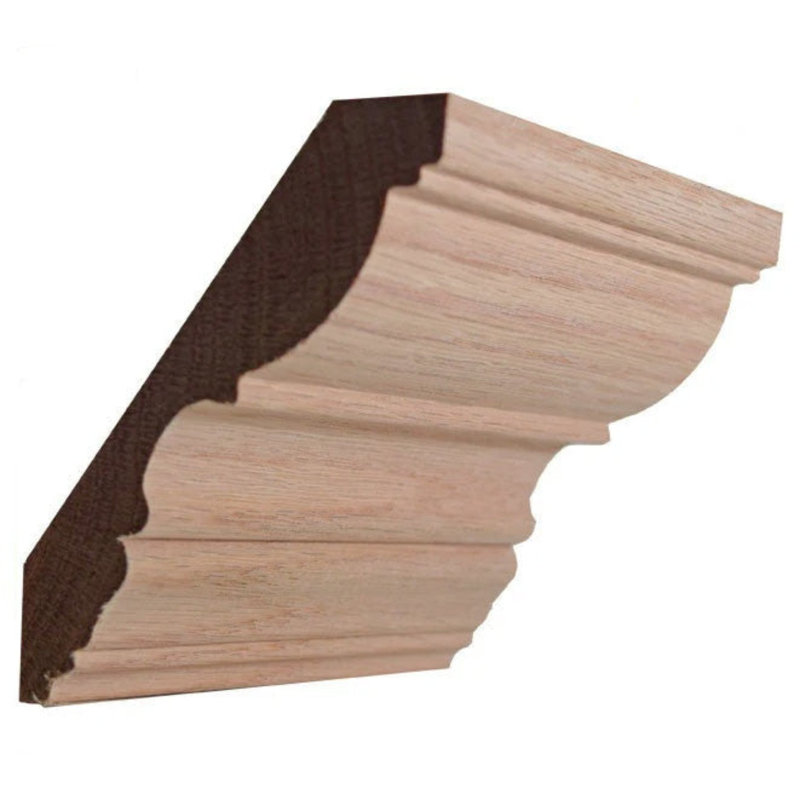 Couronne EWCR30 sans finition, Chêne rouge, H 6,125 po x l 1,0625 po x P 94 po