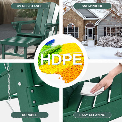 Chaise Adirondack pliante Hdpe 