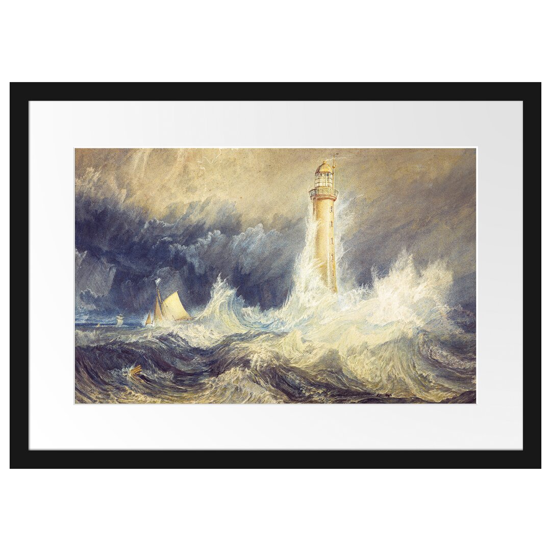 Gerahmter Kunstdruck Bell Rock Lighthouse von William Turner