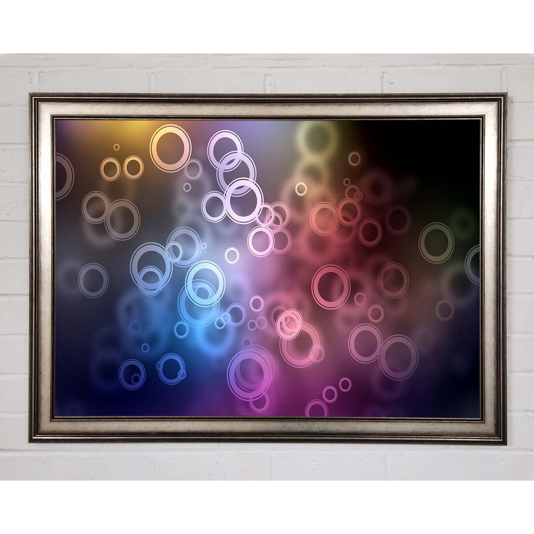 Gerahmtes Leinwandbild Abstract Circle Art