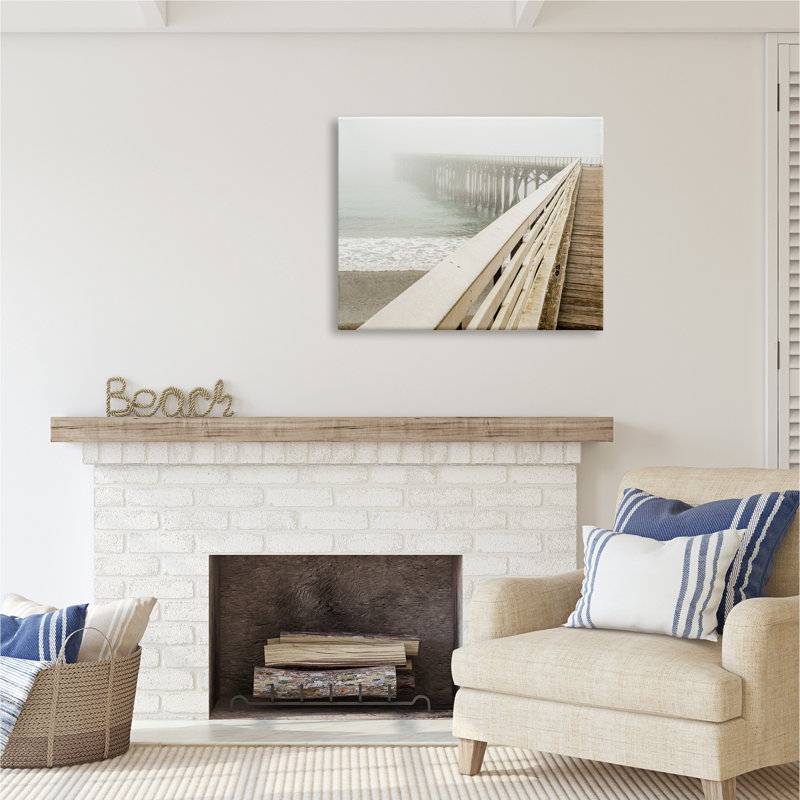 "Stupell Industries Ocean Pier", reproduction d'art sur toile par Danita Delimont, H 30 po x l 40 po x P 1,5 po