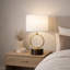 Lampe de chevet Mid-Century moderne en bronze