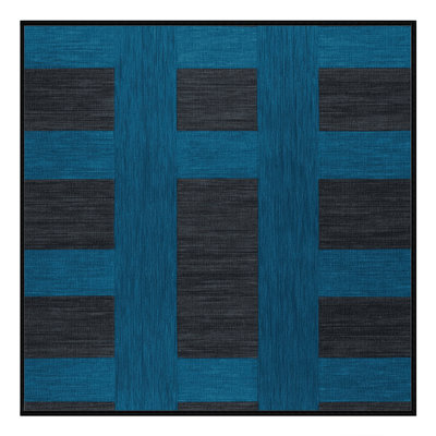 Tapis damier noir lavable à la machine