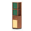 Petite armoire de coin 61,02 po, petite étagère de rangement, organisateur de coin pour canapé de salon et chambre à coucher
