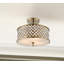 Augustine Crystal Semi Flush Mount
