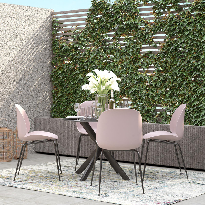 Side Chair, Light Pink