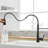 Commercial Matte Black Kitchen Faucet - Pull Out For Busy Kitchens Stylish With 360 Degree Rotation-887986441