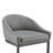 Ambrie Bar Stool In Black Metal With Gray Faux Leather-1742271679-1742271664
