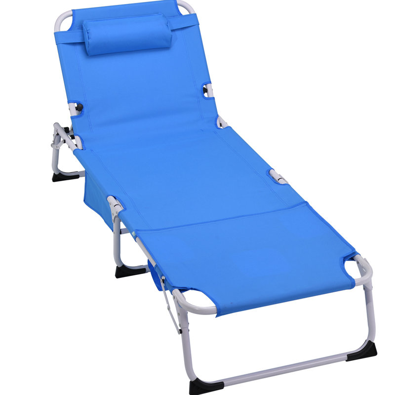 Réglable 5, fauteuil de bronzage, bain de soleil extérieur, cadre, gris chaud, doux et doux - 31 5 positions, plage spacieuse, terrasse, poche latérale, respirant