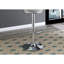 Tabouret réglable moderne 2 - similicuir gris, structure en métal pour la salle à manger, 2 tabourets de bar en cuir de style contemporain, base-116737586