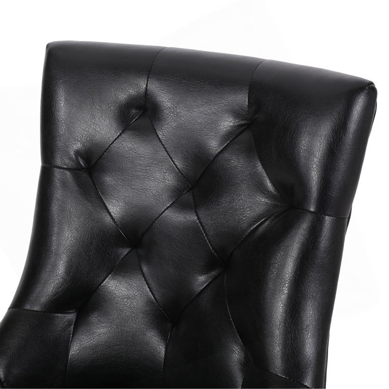 Chaise de salle à manger Cheney, Noir clair