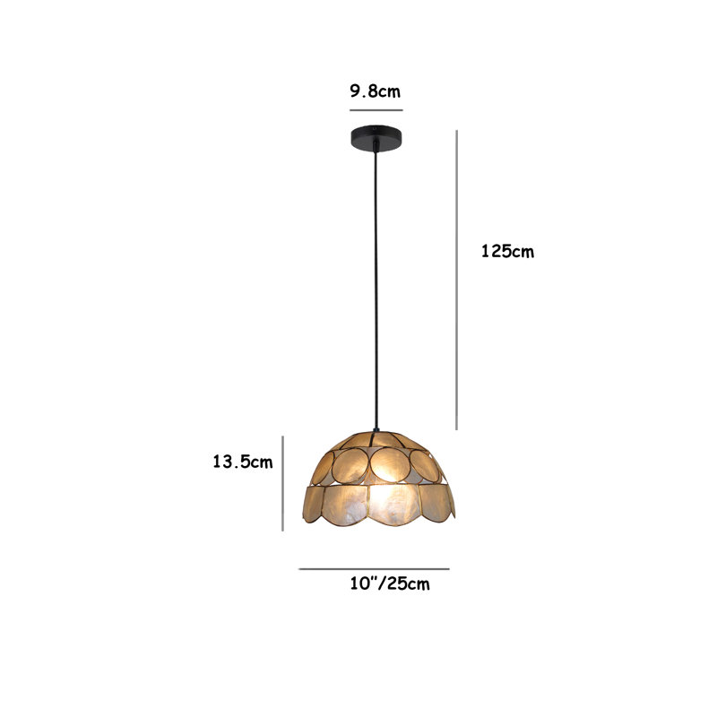 12cm H Bowl Pendant Shade ( Screw On ), Gold