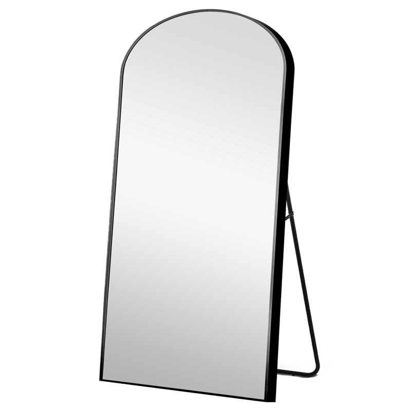 Miroir pleine grandeur Fronton, Noir, 70,87 po x 27,56 po