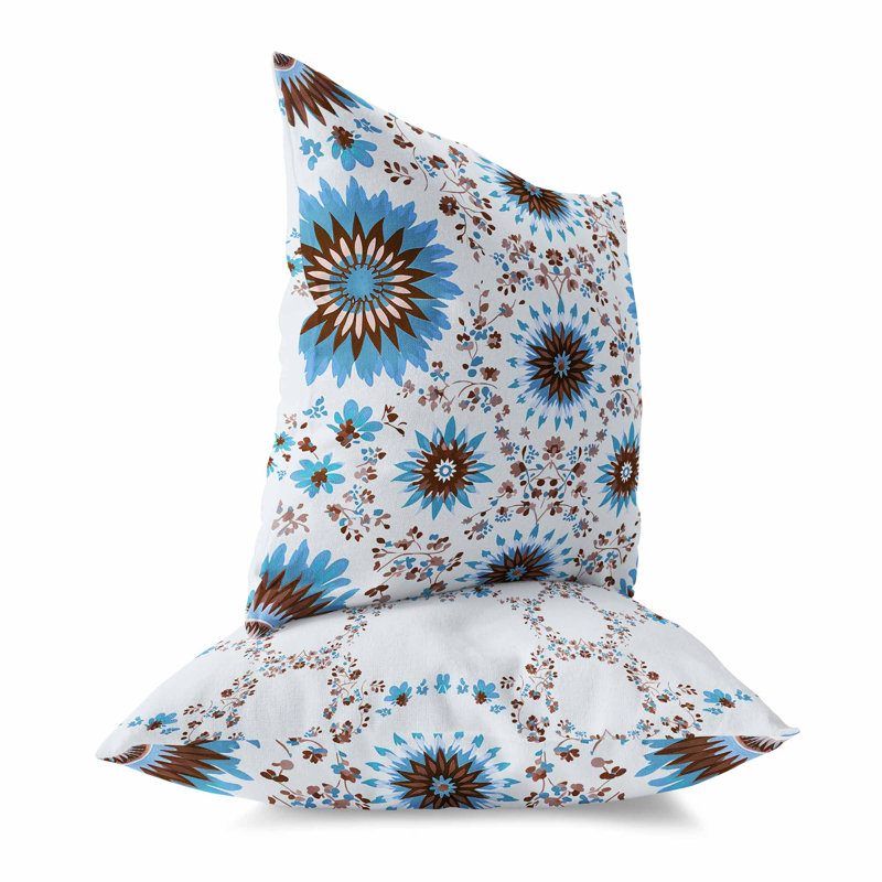 Coussin décoratif réversible intérieur / extérieur Delightful Dandelions, H 16 po x l 16 po