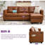 88” Square Arm Sofa With Ottoman-634450718