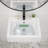 Classic White Ceramic Wall Mount Bathroom Sink With Floating Design And Easy Maintenance