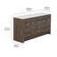 60.5" Double Bathroom Vanity With Cultured Marble Top-1023772173
