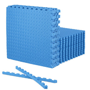 Tapis d'exercice CAP à emboîtement en mousse, losange 72 pi2, TATAMI, carreaux en T de 1 po d'épaisseur