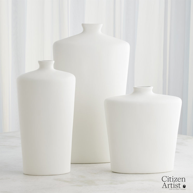 Terzo Handmade Ceramic Table Vase, 23" H x 12.5" W x 4.5" D