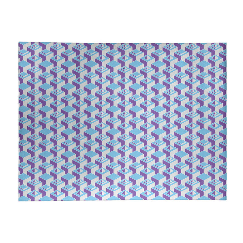 Chenille Geometric Indoor Rug, Rectangle 5' x 7'