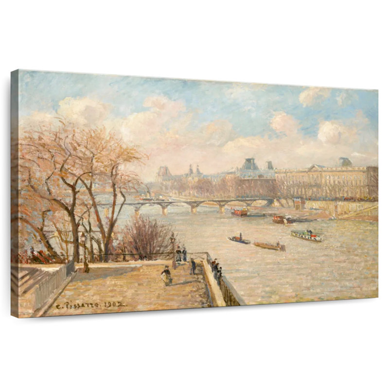 Sireci, le Louvre depuis le pont Neuf, 1902, H 8 po x l 12 po
